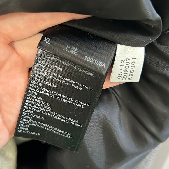 Adidas SLVR Wool Blend Full Zip Jacket Men's Sz XL Gray Streetwear Rare Sporty - Picture 7 of 8